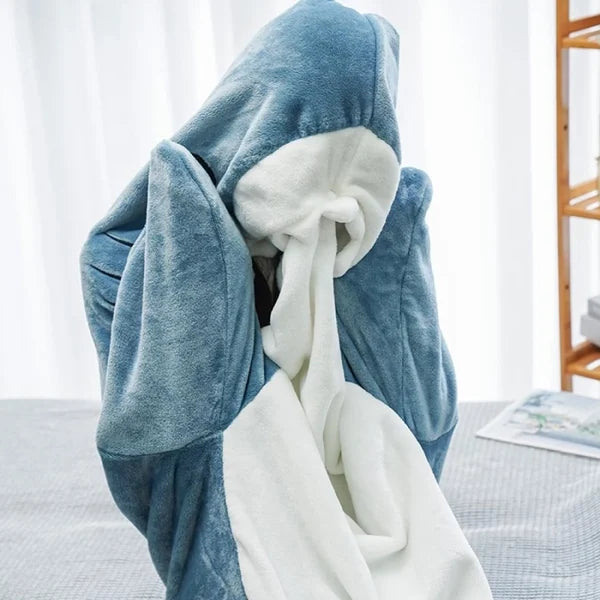 Ultra-soft Shark Onesie for Young and Old - ChompChill-M-Nora Luxe