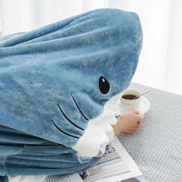 Ultra-soft Shark Onesie for Young and Old - ChompChill-M-Nora Luxe