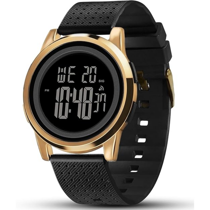 Ultra-Thin Waterproof Digital Sports Watch - Charlie-Gold-Nora Luxe