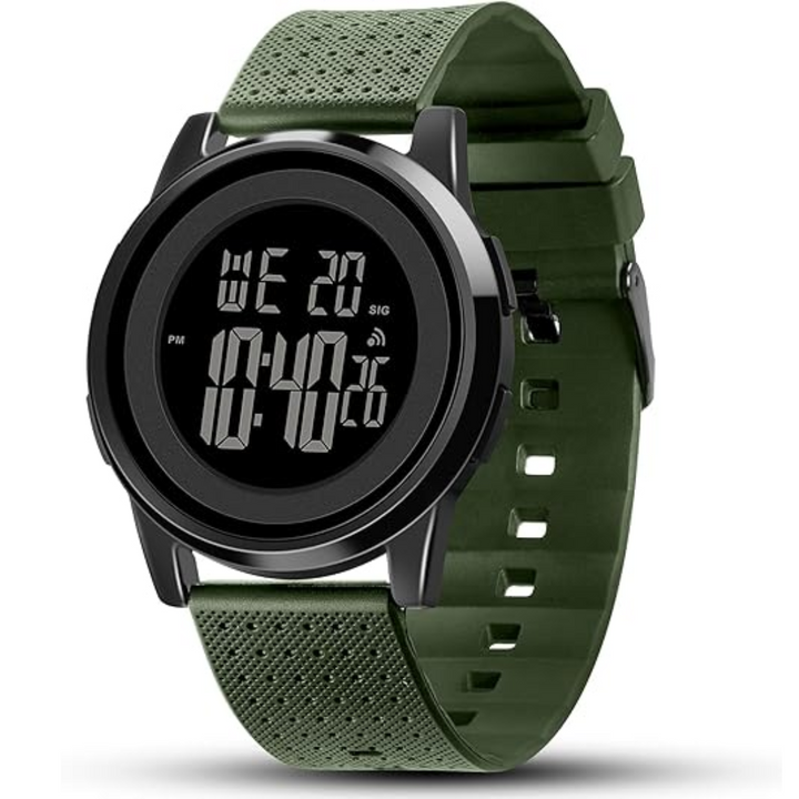 Ultra-Thin Waterproof Digital Sports Watch - Charlie-Green-Nora Luxe