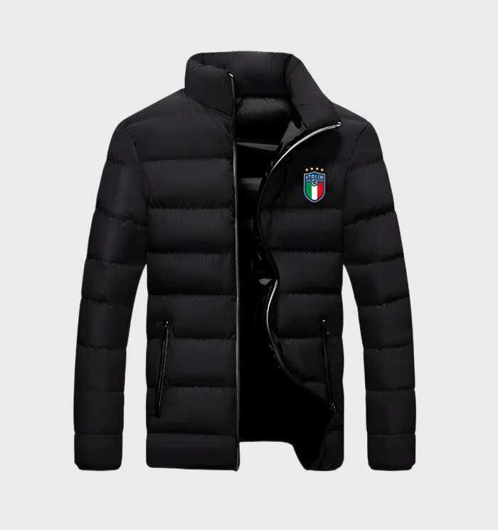 Ultralight Padded Men's Winter Jacket - Nico-Black-M-Nora Luxe