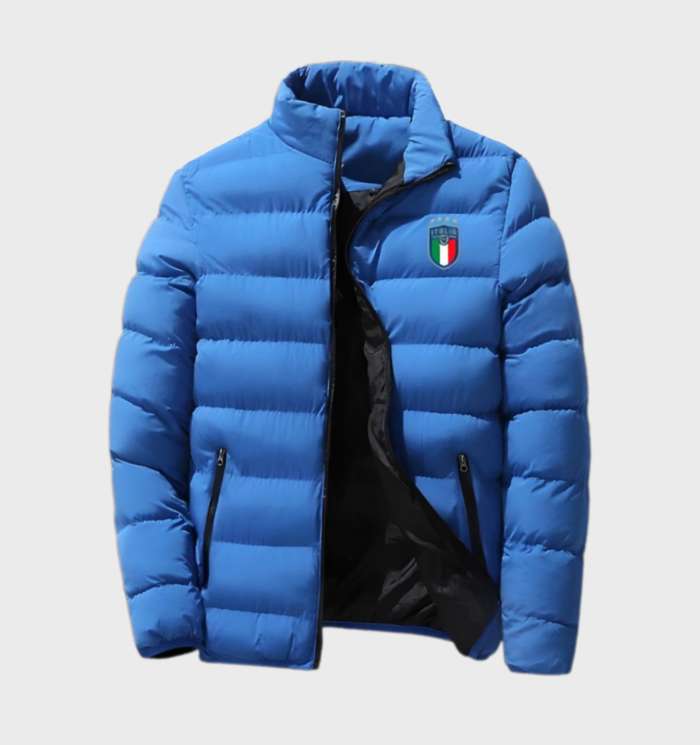 Ultralight Padded Men's Winter Jacket - Nico-Dark Blue-M-Nora Luxe