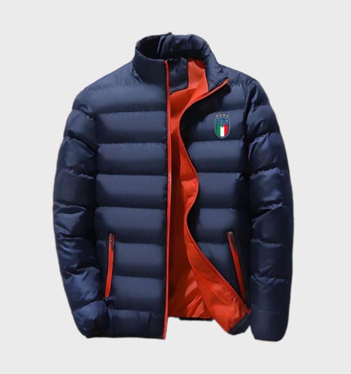 Ultralight Padded Men's Winter Jacket - Nico-Marine Blue-M-Nora Luxe