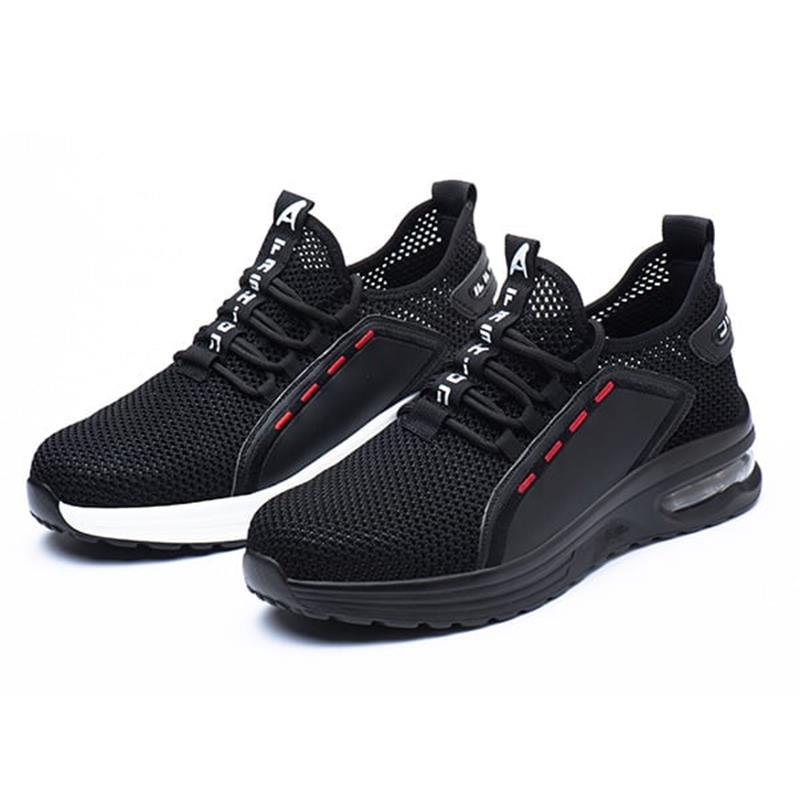 Ultralight Safety Shoes with Steel Toe - SteelFlex One-Black-4.5-Nora Luxe