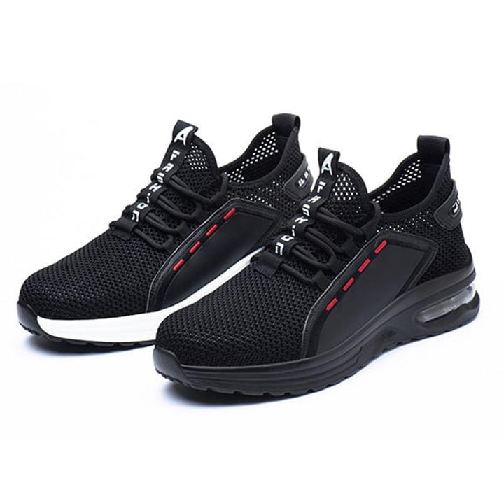 Ultralight Safety Shoes with Steel Toe - SteelFlex One-Black-4.5-Nora Luxe