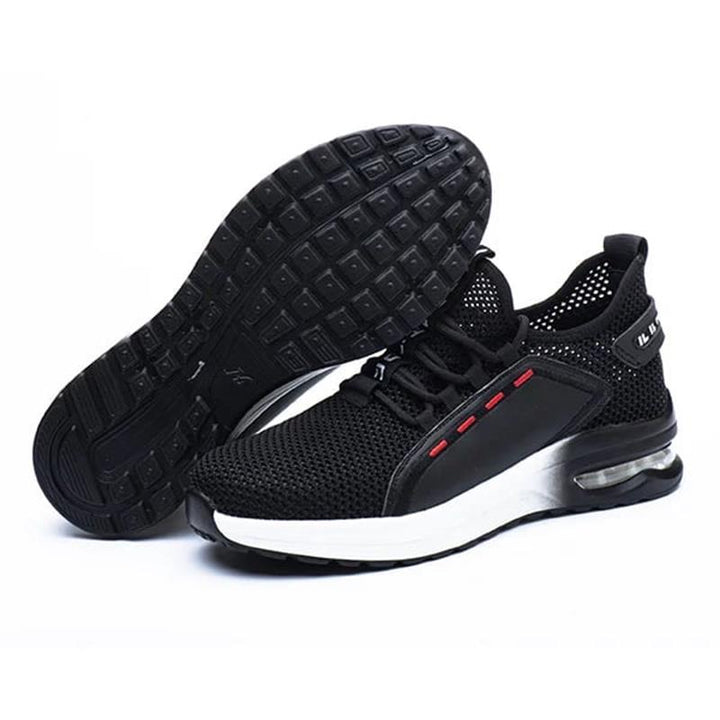 Ultralight Safety Shoes with Steel Toe - SteelFlex One-Black-4.5-Nora Luxe