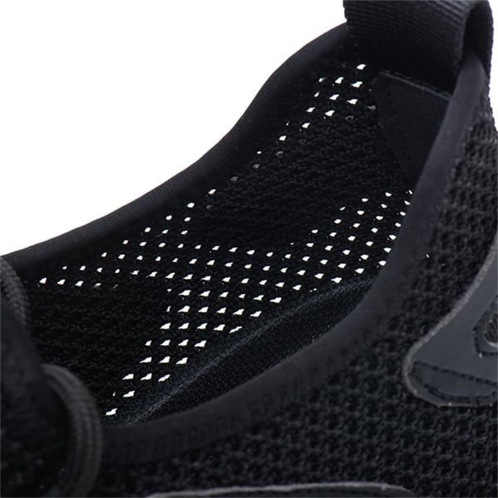 Ultralight Safety Shoes with Steel Toe - SteelFlex One-Black-4.5-Nora Luxe