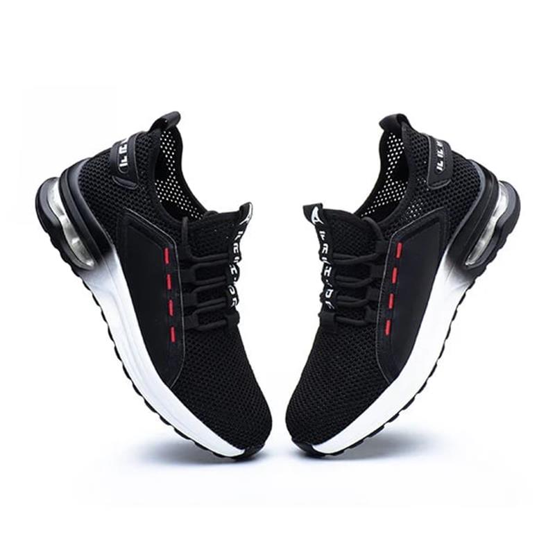 Ultralight Safety Shoes with Steel Toe - SteelFlex One-Black-4.5-Nora Luxe