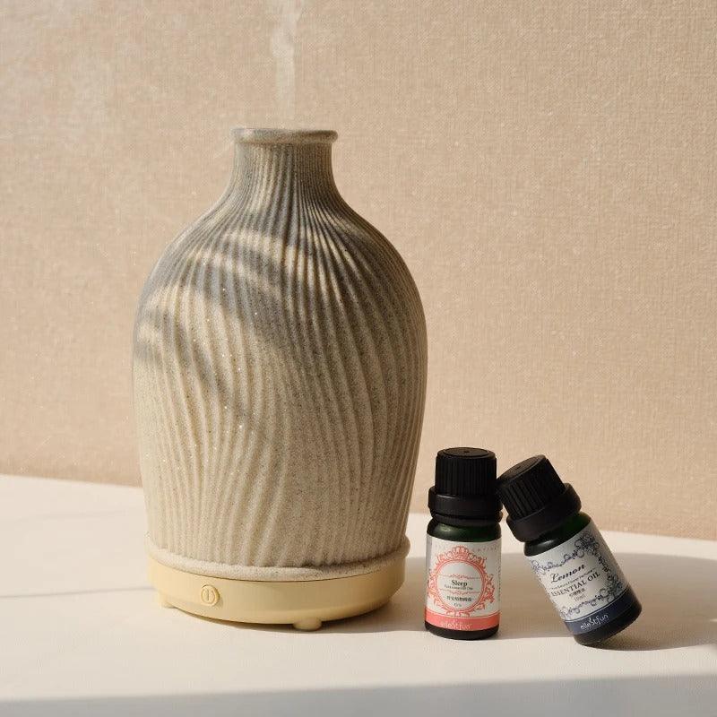 Ultrasonic Aroma Diffuser - BohoBreeze-Light beige-Nora Luxe