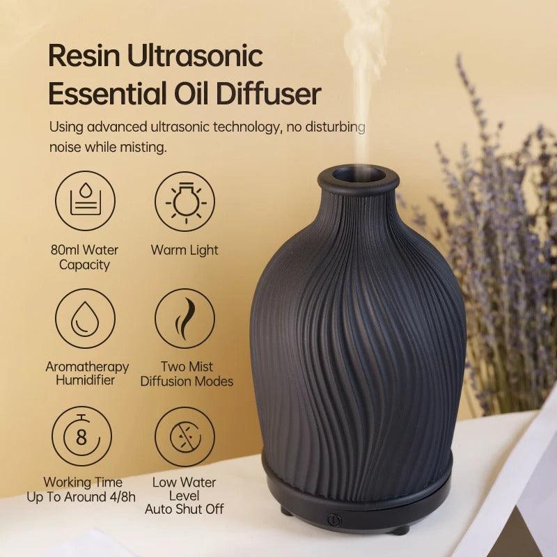 Ultrasonic Aroma Diffuser - BohoBreeze-Light beige-Nora Luxe