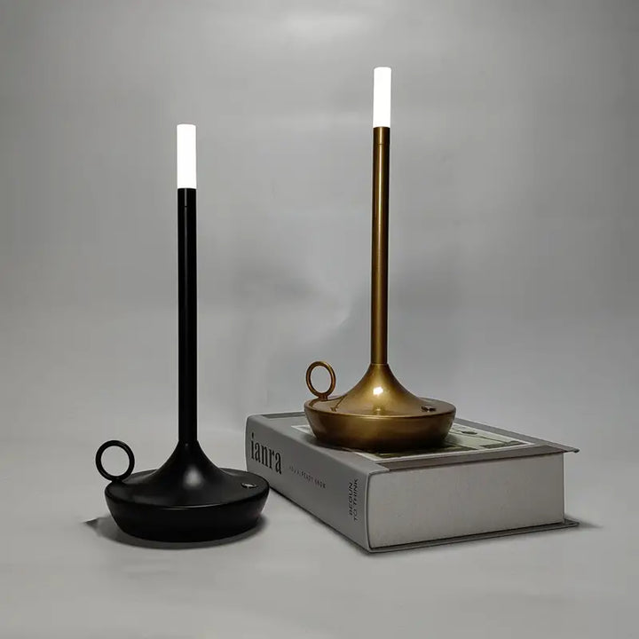 Unique and Luxury Candle Holder Lamp - LuxuryCandle-Black-Nora Luxe
