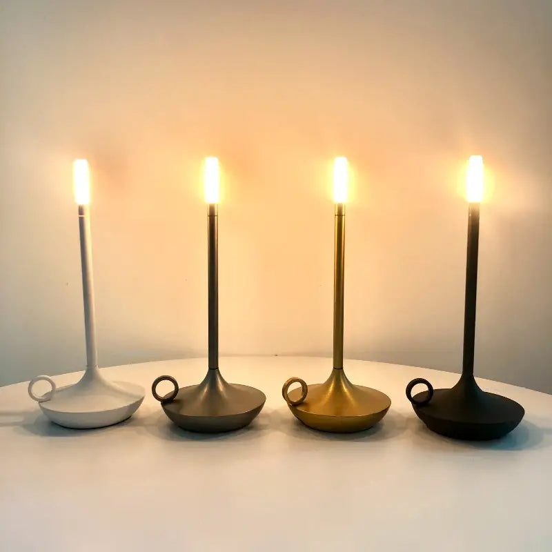 Unique and Luxury Candle Holder Lamp - LuxuryCandle-Black-Nora Luxe