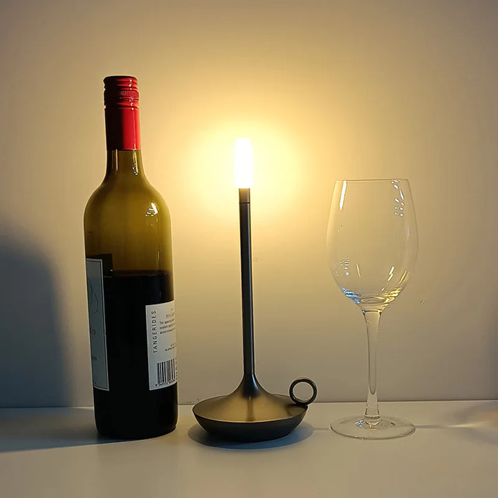 Unique and Luxury Candle Holder Lamp - LuxuryCandle-Black-Nora Luxe