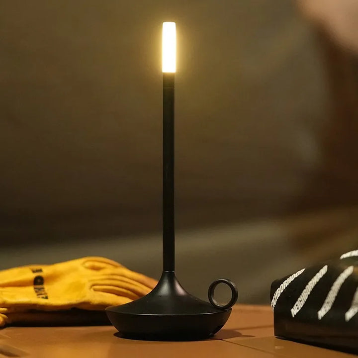 Unique and Luxury Candle Holder Lamp - LuxuryCandle-Black-Nora Luxe