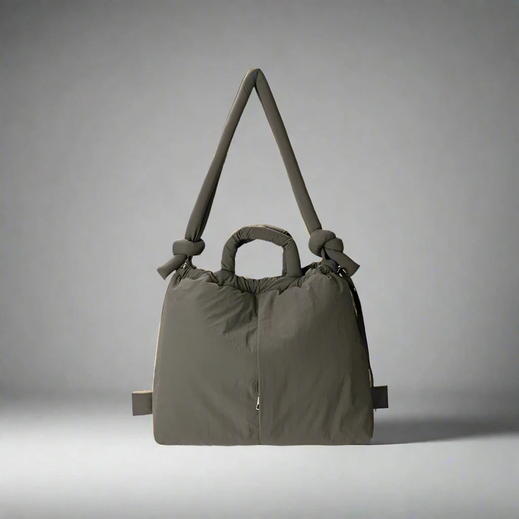 Unique Puffer Handbag with Trendy Volume - Riva-Pink-The Livary