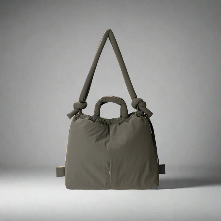 Unique Puffer Handbag with Trendy Volume - Riva-Pink-The Livary