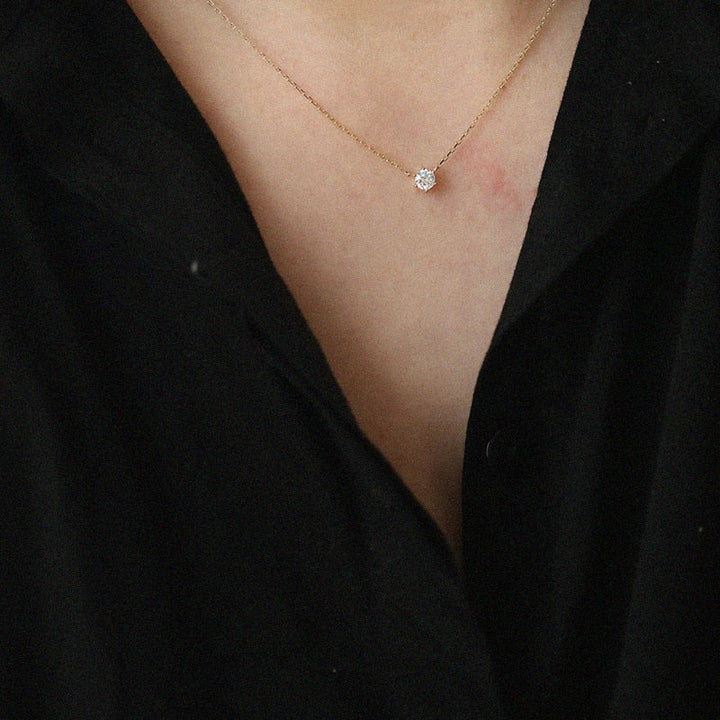Unique Zircon Sparkling Necklace | Dazzling Collarbone Jewellery-Nora Luxe