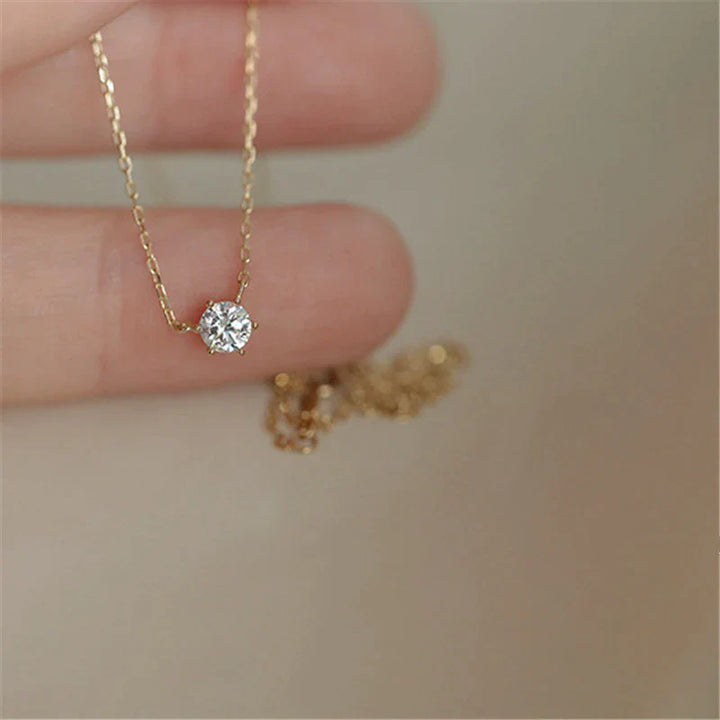 Unique Zircon Sparkling Necklace | Dazzling Collarbone Jewellery-Nora Luxe
