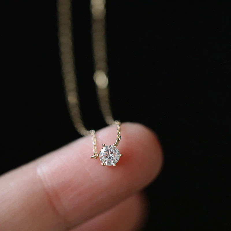 Unique Zircon Sparkling Necklace | Dazzling Collarbone Jewellery-Nora Luxe