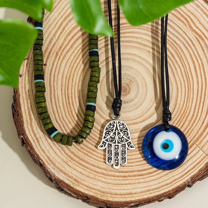 Unisex 3-Layer Necklace Set - Ravi-Nora Luxe