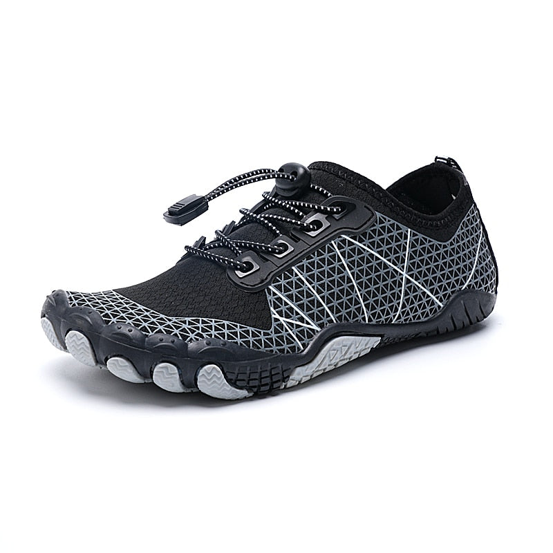 Unisex Barefoot Water Shoes - Naiya-Black Grey-5-The Livary