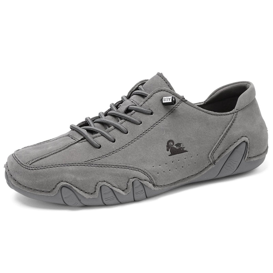Unisex Leather Barefoot Shoes – BareMotion-Gray-4-Nora Luxe