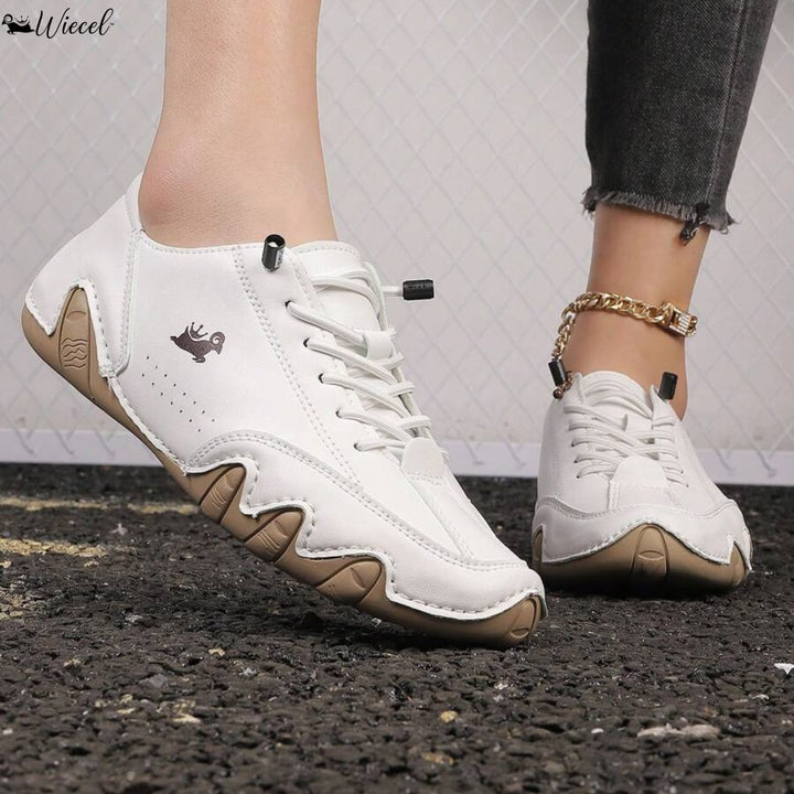 Unisex Leather Barefoot Shoes – BareMotion-White-4-Nora Luxe