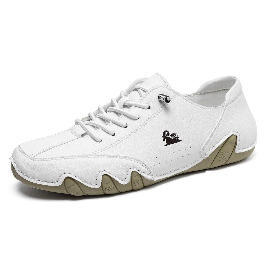 Unisex Leather Barefoot Shoes – BareMotion-White-4-Nora Luxe