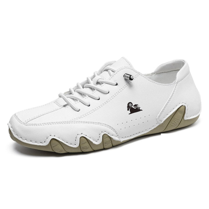 Unisex Leather Barefoot Shoes – BareMotion-White-4-Nora Luxe