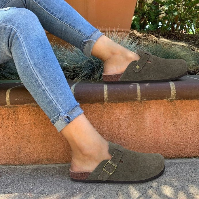Unisex Vegan Leather Sandals - EliteStep-Brown-5.0-Nora Luxe