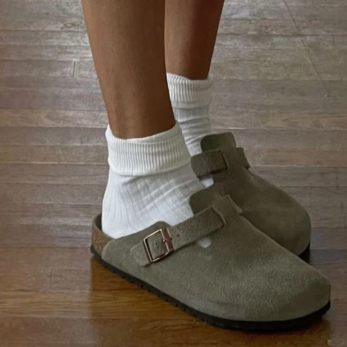 Unisex Vegan Leather Sandals - EliteStep-Brown-5.0-Nora Luxe
