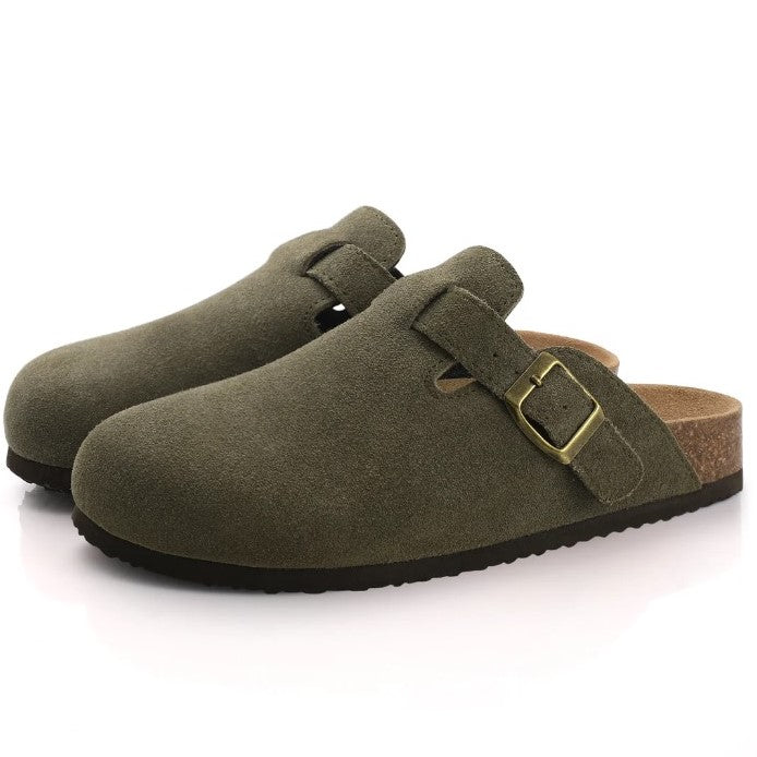 Unisex Vegan Leather Sandals - EliteStep-Green-5.0-Nora Luxe