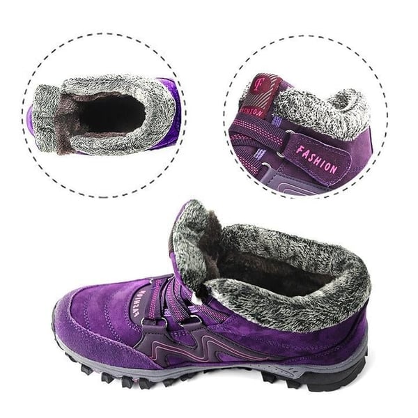 Unisex Winter Boots Aspen | Waterproof, Warm and Non-slip-Dark red-5.5-Nora Luxe