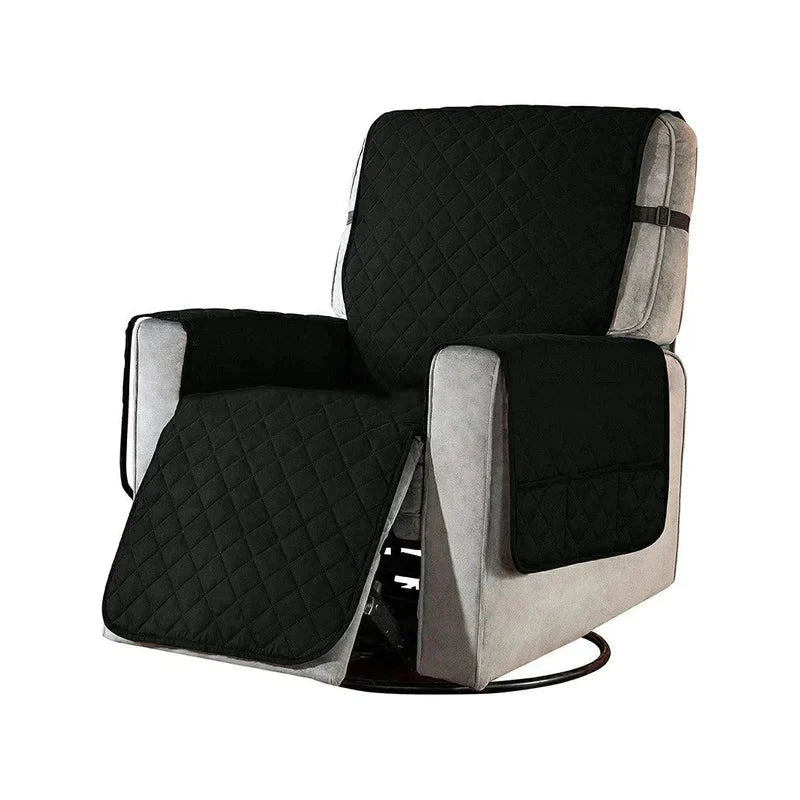Universal Soft Armchair Cover - FlexCover-Black-S-Nora Luxe
