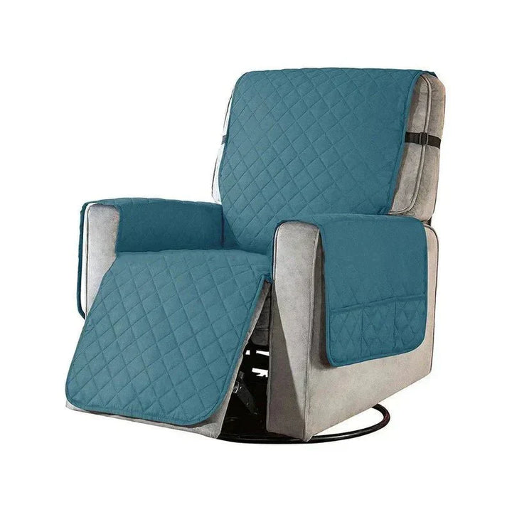 Universal Soft Armchair Cover - FlexCover-Blue-S-Nora Luxe
