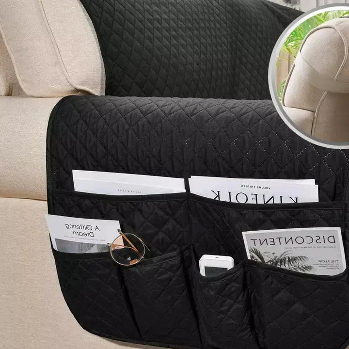 Universal Soft Armchair Cover - FlexCover-Dark Blue-S-Nora Luxe