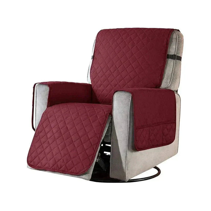 Universal Soft Armchair Cover - FlexCover-Red-S-Nora Luxe