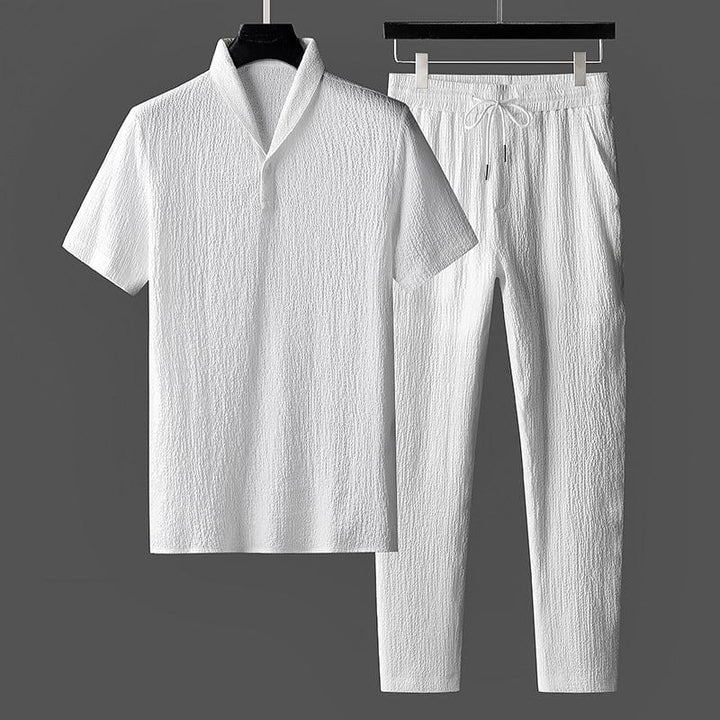 Urban Men's Top and Trouser Set - NovaLounge-White-XS-Nora Luxe
