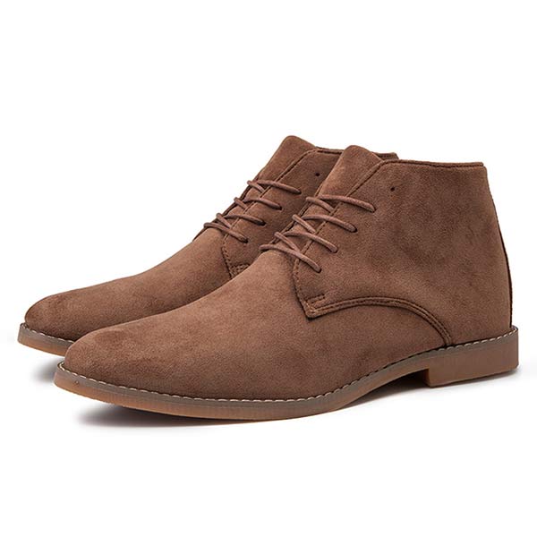 UrbanStride Classic | Stylish Mid-High Men's Lace-Up Shoe-Brown-5.0-Nora Luxe