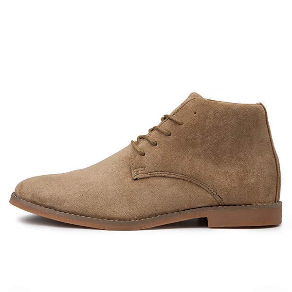 UrbanStride Classic | Stylish Mid-High Men's Lace-Up Shoe-Khaki-5.0-Nora Luxe