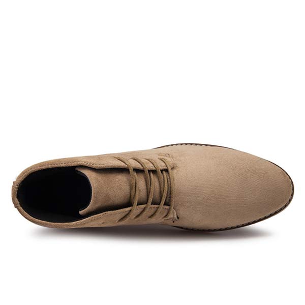 UrbanStride Classic | Stylish Mid-High Men's Lace-Up Shoe-Khaki-5.0-Nora Luxe