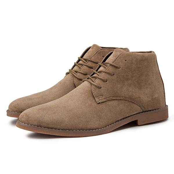 UrbanStride Classic | Stylish Mid-High Men's Lace-Up Shoe-Khaki-5.0-Nora Luxe