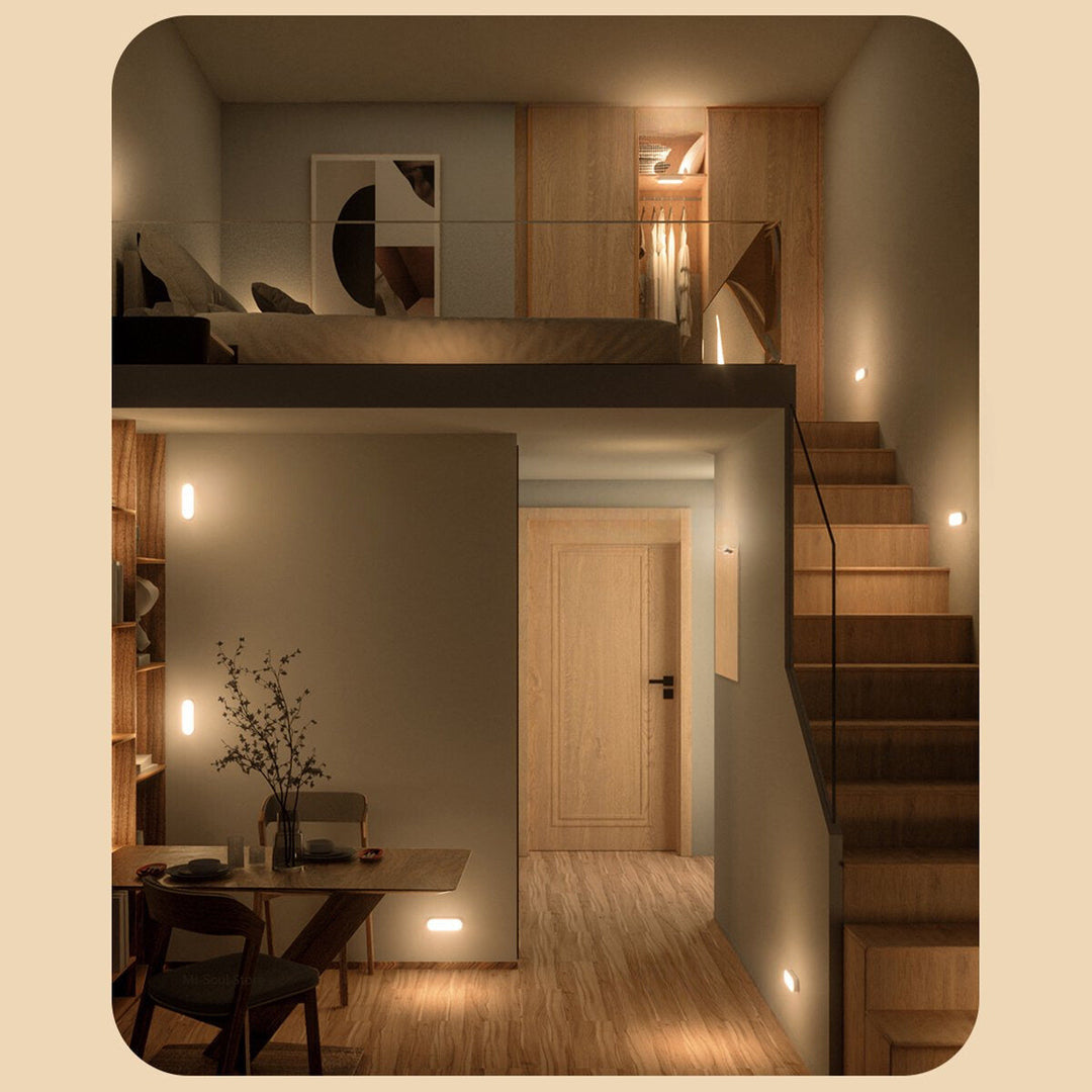 USB Rechargeable Motion Sensor Wall Lamp - BrightSense-White-Nora Luxe