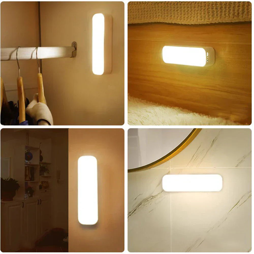 USB Rechargeable Motion Sensor Wall Lamp - BrightSense-White-Nora Luxe
