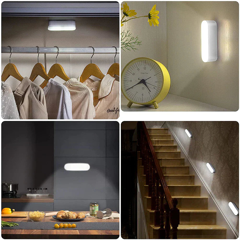 USB Rechargeable Motion Sensor Wall Lamp - BrightSense-White-Nora Luxe