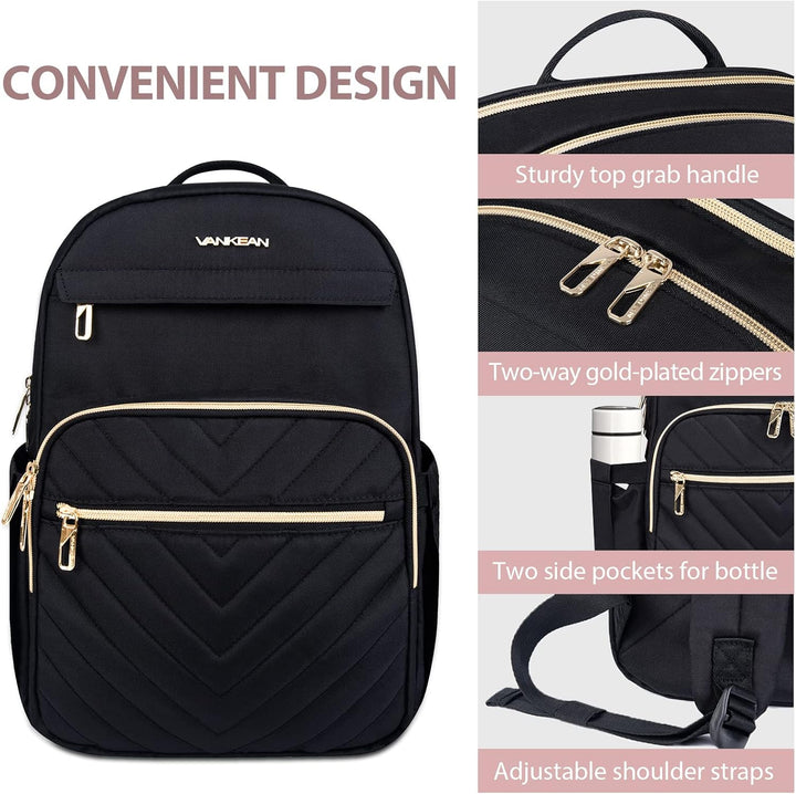 Lightweight Waterproof Laptop Backpack with USB Port – 15.6" (39.62 cm) Compatible