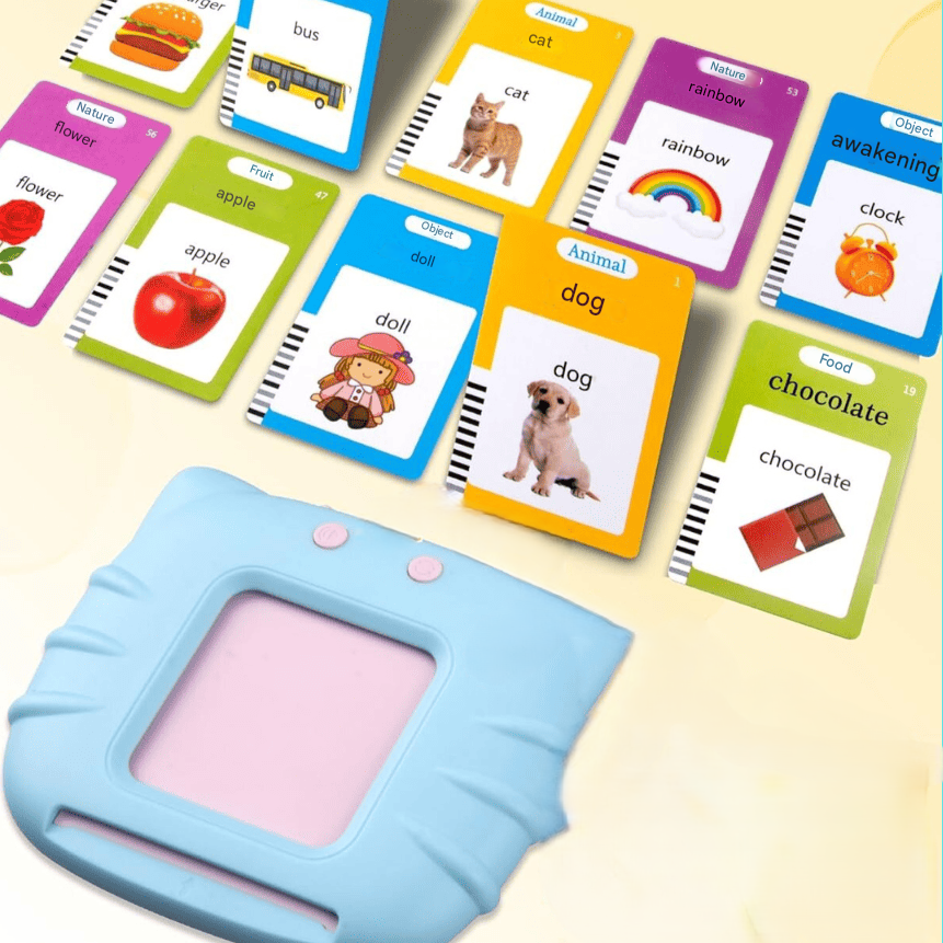 VerbaLingo - Educational Cards in Spanish and English-Blue-224 words-Nora Luxe