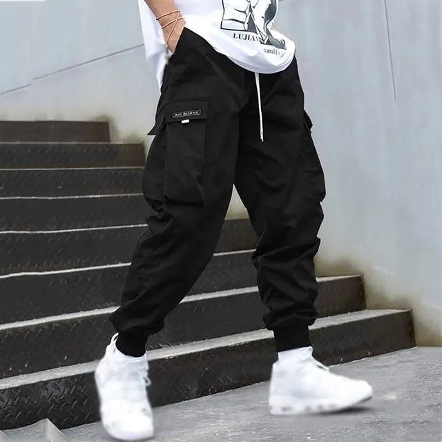 Versatile Cargo Trousers for Men - Jens-Black-M-Nora Luxe