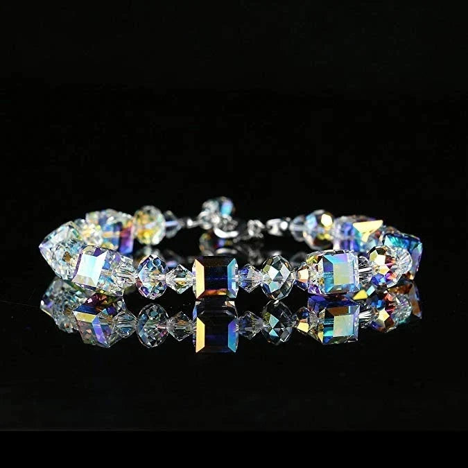 Versatile Cubic Crystal Bracelet-Nora Luxe