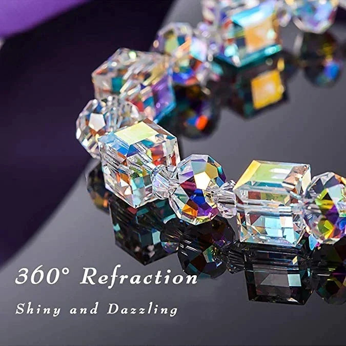 Versatile Cubic Crystal Bracelet-Nora Luxe